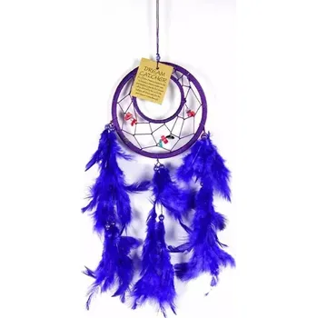 Lapač snů Lapač snů fialový s kamínky 12 cm