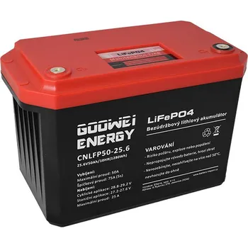 Trakční baterie GOOWEI ENERGY trakční baterie (LiFePO4) CNLFP50-25.6, 50Ah, 25.6V