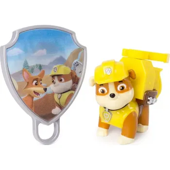 PAW PATROL FIGURKA S AKČNÍM BATOHEM - RUBBLE (Tlapková patrola)