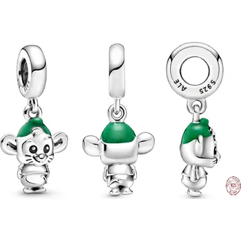 Přívěsek Charm Sterlingové stříbro 925 Disney Popelka - myšák Gus, přívěsek na náramek film