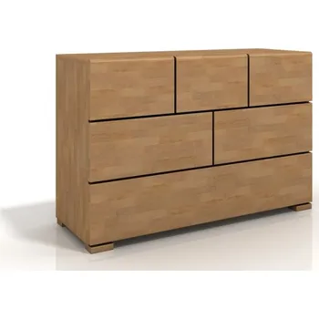 ImportWorld Komoda Marta 3+2+1, buk masiv (Barva dřeva: Ořech)