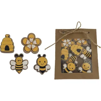 Velikonoční dekorace Jarní dekorace mix, 8 ks D6123 - 2,5 - 3,5 x 0,5 x 3,2 - 3,5 cm