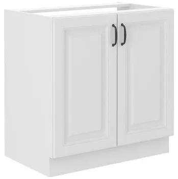 Kuchyňská skříňka pod dřez Retroline 80 ZL 2F BB, Barva: bílá, Dřez: ano MIRJAN 5903211226144