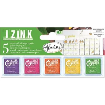 Dětské razítko Aladine Razítkovací polštářky sada - letní barvy (5ks)