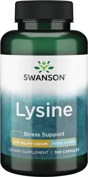 Přírodní produkt Swanson Lysine 500 mg 100 cps.