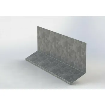 Střešní lemovaní Horní lemování RŠ 250 (v kombinaci s krycí lištou) 1 bm Přírodní pozink