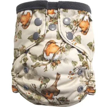 Plenkové kalhoty Breberky Kapsová plenka (S), bez křidélek - Pěnkava PAT