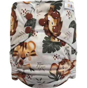 Plena Breberky BIO Bambusová kapsová plenka (S) - Zvířátka z džungle PAT