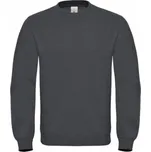 B&C Fairtrade mikina bez zipu přes hlavu, směs bavlna polyester Barva: šedá tmavá, Velikost: L BCWUI20