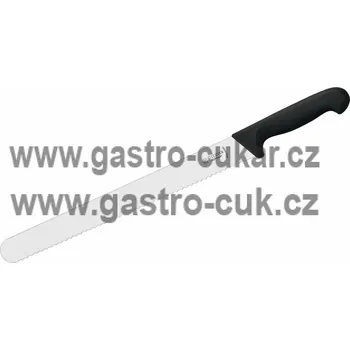 Kuchyňský nůž Giesser Nůž krájecí uzenářský 31 cm, hladký - černý