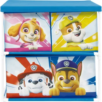 Úložný box Arditex Organizér TLAPKOVÁ PATROLA modrý 3 boxy