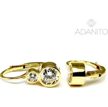 Náušnice Zlaté náušnice se zirkony