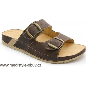 Dámská zdravotní obuv MEDISTYLE ERIK 5E-J14 pantofel hnědý, hnědá - 41