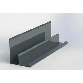 Plech Lemování zdí RŠ 400 1 bm Antracitová (RAL 7016)