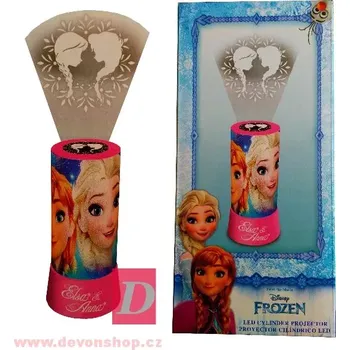 Lampička EUROSWAN Projektor FROZEN 2v1 růžová