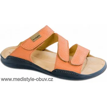 Dámská zdravotní obuv MEDISTYLE LUISA 1L-A18/TL pantofel ORANŽOVÝ vel.36-42, --- - 40