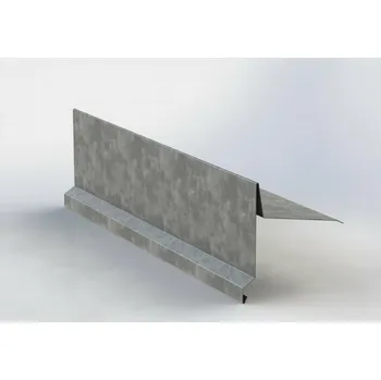 Plech Závětrná lišta na pultovou střechu RŠ 333 1 bm Přírodní pozink