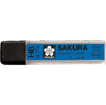 Mikrotužka Sakura®xk7hb 12 ks polymerových tuh HB do mechanické tužky 0.7 mm