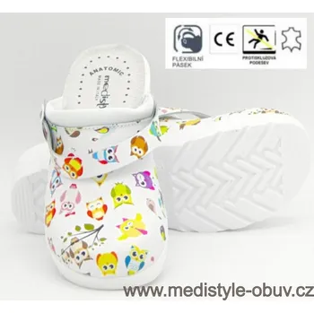 Dámská zdravotní obuv MEDISTYLE OLAND FAOWLS36 pracovní obuv sova+ptáček, --- - 39