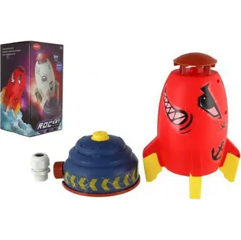 Hračka pro nejmenší Teddies Plastová raketa vodní rozprašovač na zahradu