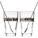 Leonardo Solo sklenice se lžičkou na Latte Macchiato 400 ml 2 ks