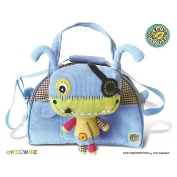 EcoSnoopers Stylová dětská taška Monster - sv. modrá