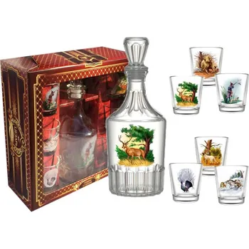 Sada 6 panáku+karafa Ochota Cezar