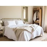 Snový svět Toren krémové 100% LEN - lněné povlečení s vázáním Zapínání povlečení: Komplet: Peřina 140x200 cm, Polštář 70x90 cm