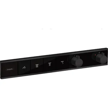 Vodovodní baterie RainSelect termostat pro podomítkovou instalaci pro 4 spotřebiče, černá mat 15382670