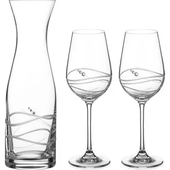 Sklenice Diamante Swarovski Venezia Set (1+2)