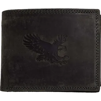 Peněženka HL Luxusní kožená peněženka s orlem černá