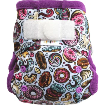 Plenkové kalhoty Breberky Kapsová plenka (S) - Sladké donuty SZ