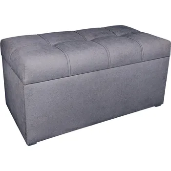 Taburet Taburet Kostka 80 × 40 s úložným prostorem – tmavě šedý Soro 93