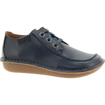 Dámské polobotky CLARKS Dámské kožené navy polobotky 26166818-NAVY-245 Velikost 38