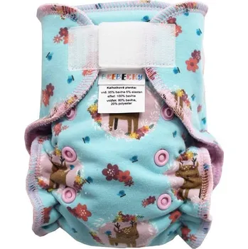 Přebalování Breberky Kalhotková plenka (S) - Jelínek v medailonku SZ, sv.růžový velur