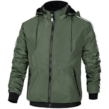 Pánská bunda Oboustranná pánská bunda voděodolná s odnímatelnou kapucí Barva: Zelená, Velikost: 4XL