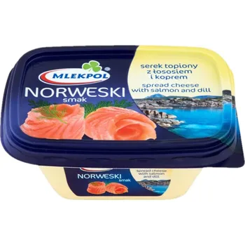 Tavený sýr s lososem a koprem 150g Mlekpol