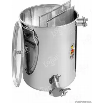 Nádoba na med Nádoba Logar se síty na cezení medu