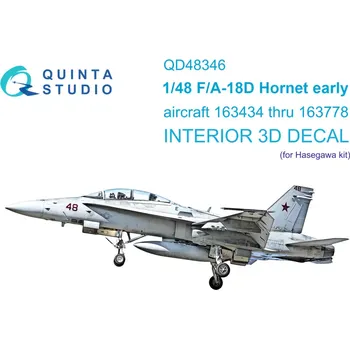 Plastikový model Quinta studio 1/48 FA-18D early 3D-Print.&col.Interior (HAS)