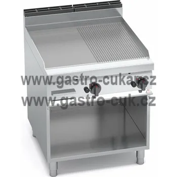 Kuchyňský gril Grilovací kombi plotna Bertos G9FM8M-2 (hladká - rýhovaná)