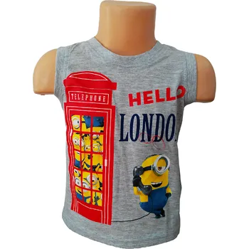 Chlapecké tričko Sun City Chlapecké tílko MIMONI letní šedé Šedá, Velikost: 104 104