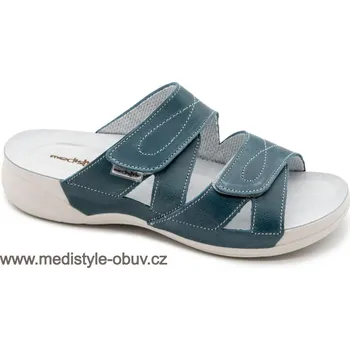 Dámská zdravotní obuv MEDISTYLE ZIVA 1Z-H17/9 zdravotní pantofel TYRKYS, modrá - 40