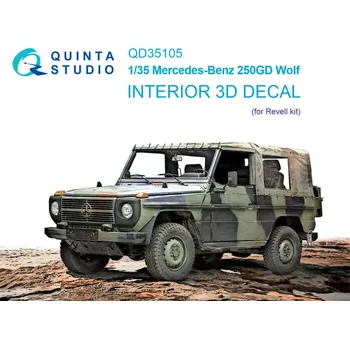 Plastikový model Quinta studio 1/35 Mercedes-Benz 250GD Wolf 3D-Print.&col.Inter.