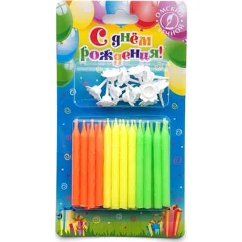 Dortová svíčka Svíčky na dort 24ks