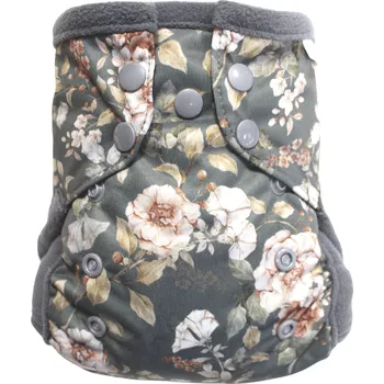 Plenkové kalhoty Breberky Kapsová plenka (S) - Svlačec s růží PAT