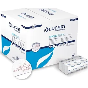 Papírový ručník Skládané papírové ubrousky LUCART Strong 216/BA, 2 vrstvy, 150 ks, 40 balení 832336BHY