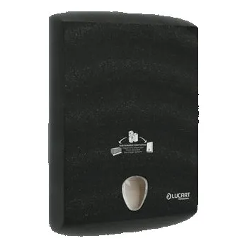 Zásobník papírových ručníků Econatural LUCART M,Z,V,C, černý, ANTIVANDAL 892343HY