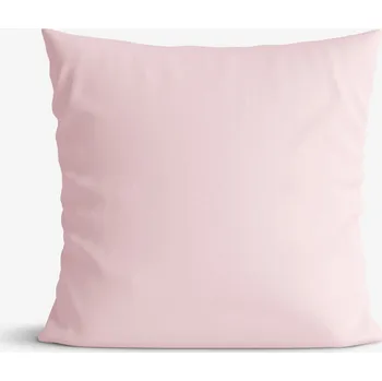 Povlak na dekorativní polštářek Bavlněný povlak na polštář - pudrově růžový 50 x 60 cm