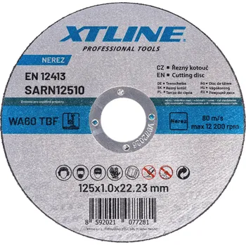 Řezný kotouč XTLINE Kotouč řezný na ocel / nerez | 150x1,6x22,2 mm