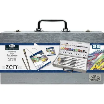 Výtvarná sada Luxusní sada na malování akrylovými barvami v kufříku